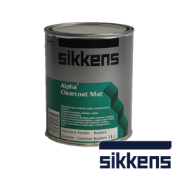 FINITURA INCOLORE ALPHA CLEARCOAT MAT 1L SIKKENS