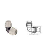 RACCORDO A GOMITO 90 COMPRESSIONE 32X32 AT.7050 PLASSON